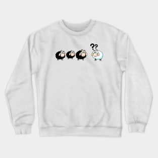 black sheep and white sheep Crewneck Sweatshirt